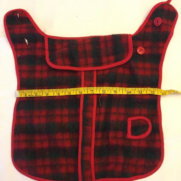 1950’s Vintage Wool Plaid Dog Coat - Picture 1 of 7